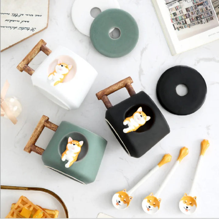 Creative Cartoon Coffee and Tea Cup Cute 3D Ceramic Coffee Mug | Stornfield