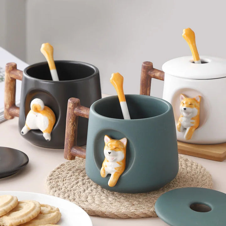 Creative Cartoon Coffee and Tea Cup Cute 3D Ceramic Coffee Mug | Stornfield