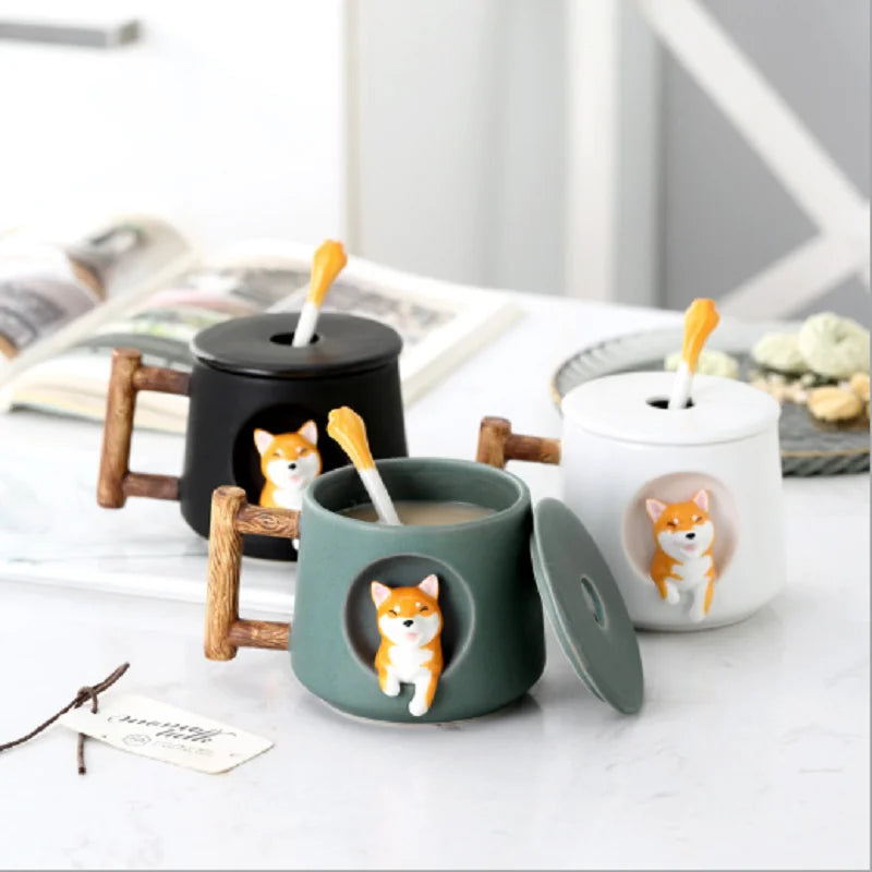 Creative Cartoon Coffee and Tea Cup Cute 3D Ceramic Coffee Mug | Stornfield