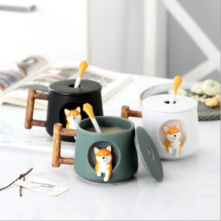 Creative Cartoon Coffee and Tea Cup Cute 3D Ceramic Coffee Mug | Stornfield
