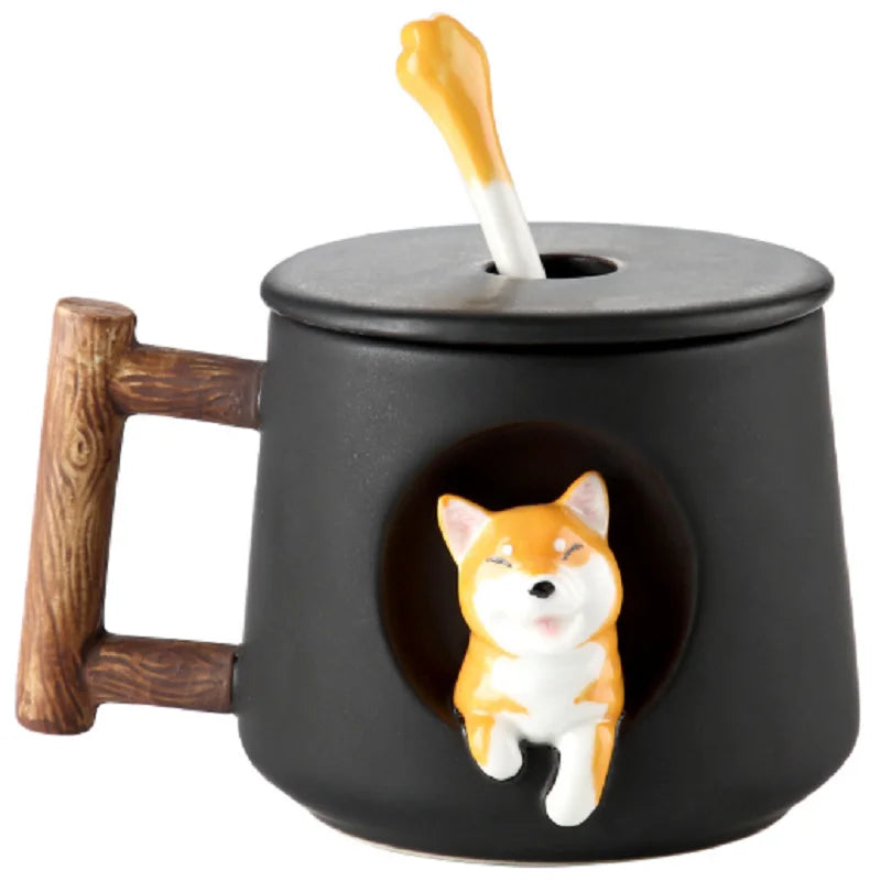 Creative Cartoon Coffee and Tea Cup Cute 3D Ceramic Coffee Mug | Stornfield