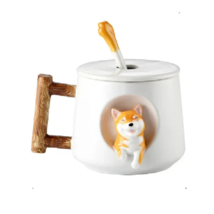 Creative Cartoon Coffee and Tea Cup Cute 3D Ceramic Coffee Mug | Stornfield