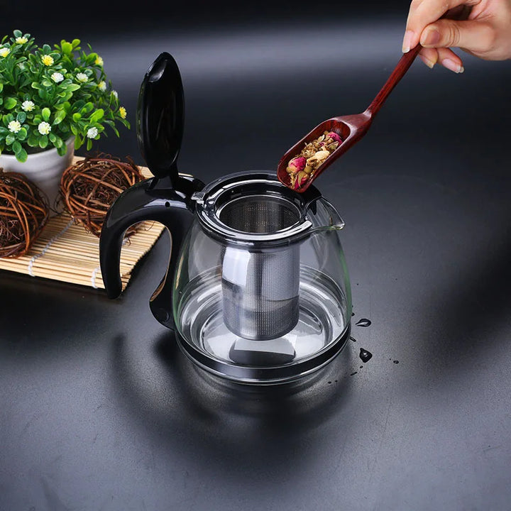 Creative Glass Teapot with Removable Steel Infuser Filter Tea Kettle | Stornfield