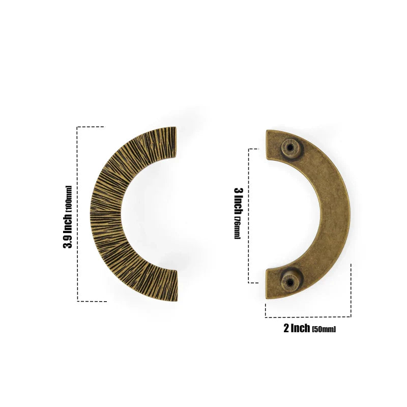 Creative Half Moon Drawer Pull | Irregular Circle Cabinet Knob | Stornfield