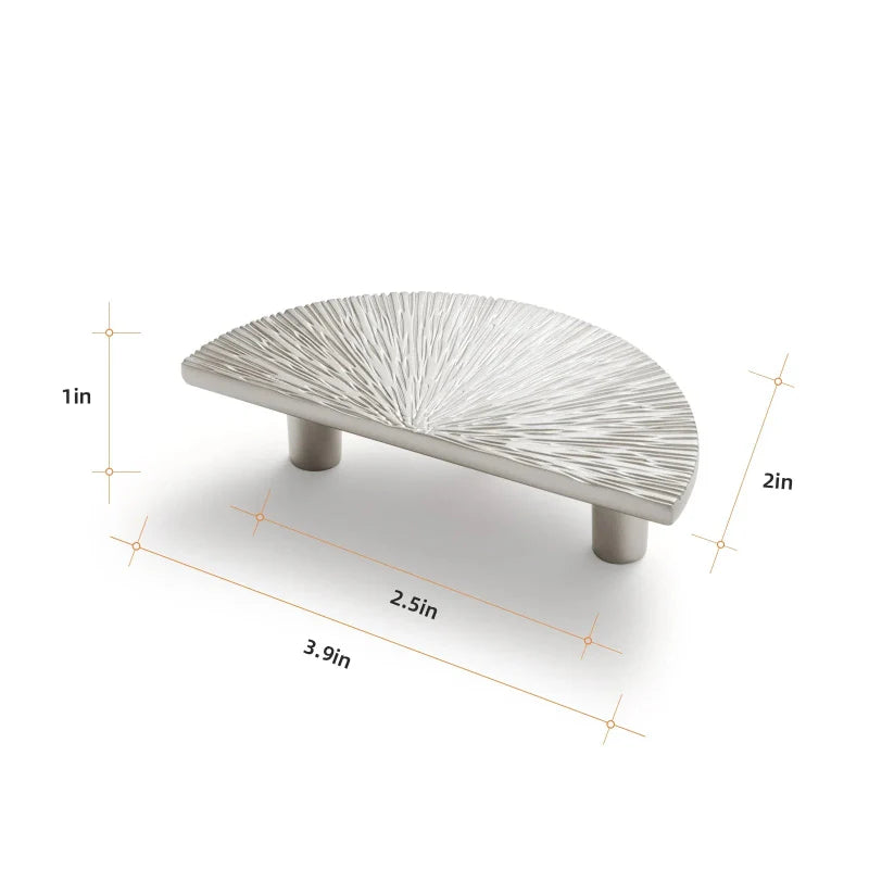 Creative Half Moon Drawer Pull | Irregular Circle Cabinet Knob | Stornfield