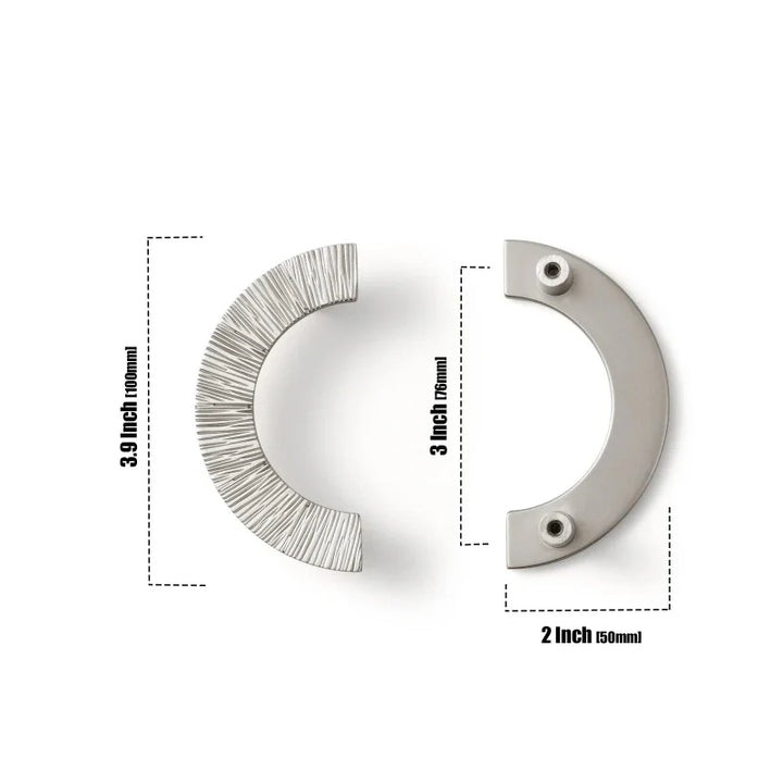 Creative Half Moon Drawer Pull | Irregular Circle Cabinet Knob | Stornfield