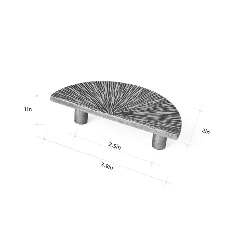 Creative Half Moon Drawer Pull | Irregular Circle Cabinet Knob | Stornfield
