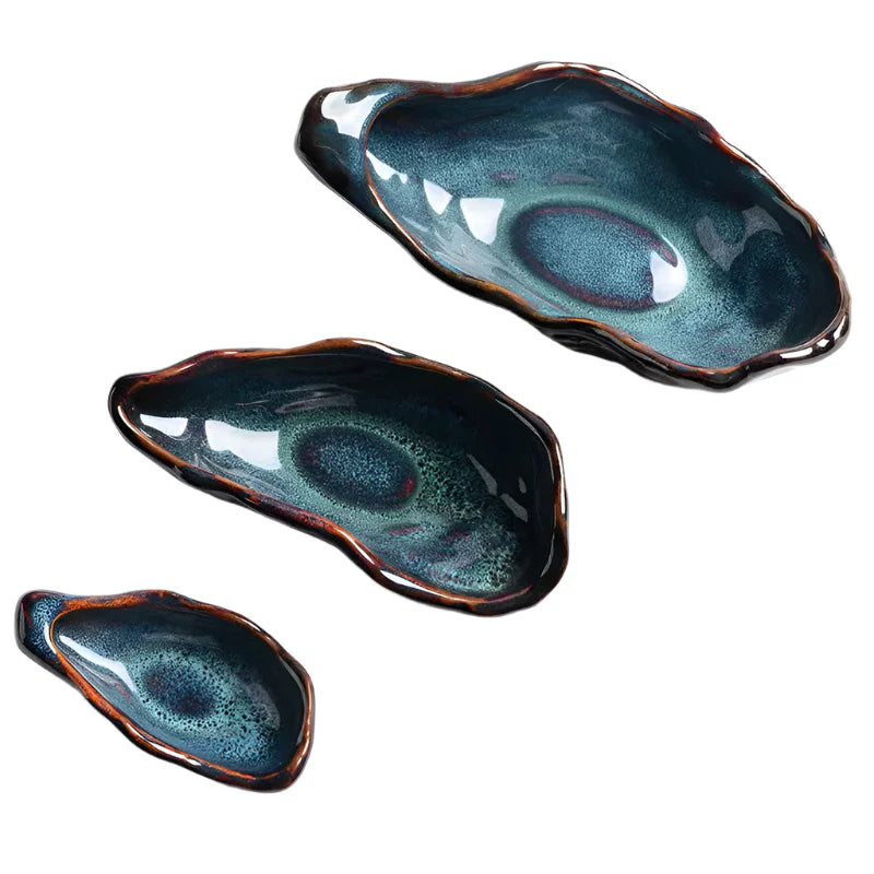 Creative Sashimi Ice Plate Oyster Ceramic Plate Table Decoration | Stornfield