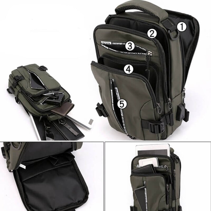 CityTrek Bag - Stylish Waterproof Oxford Crossbody Stornfield