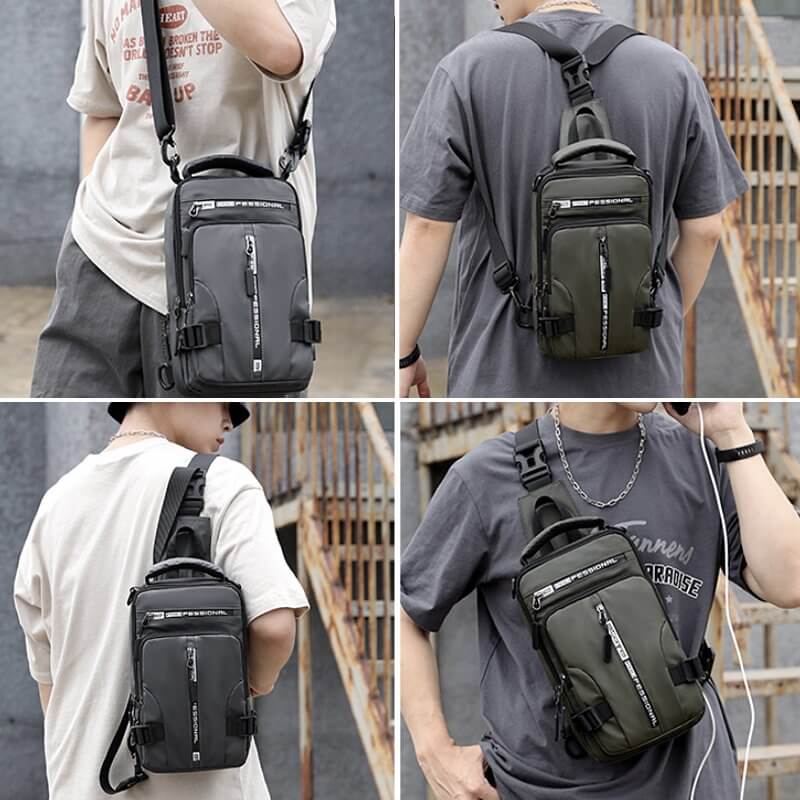 CityTrek Bag - Stylish Waterproof Oxford Crossbody Stornfield