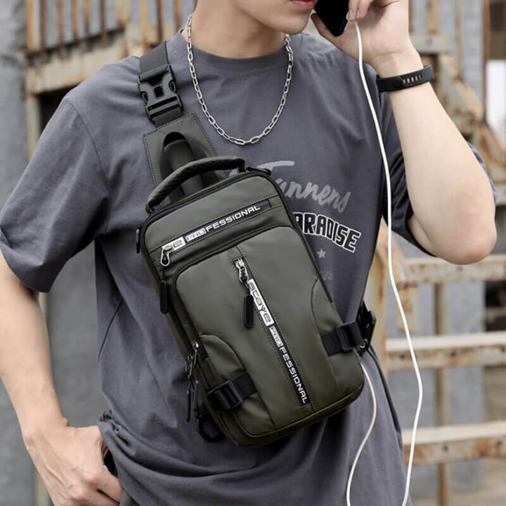 CityTrek Bag - Stylish Waterproof Oxford Crossbody Stornfield