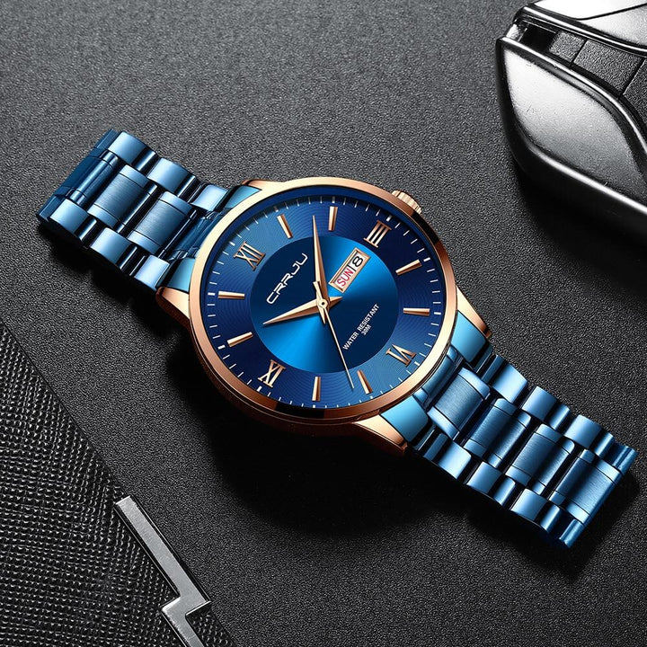 Stornfield | Men's Luxury Waterproof Sports Watch – Stainless Steel Quartz Chronograph