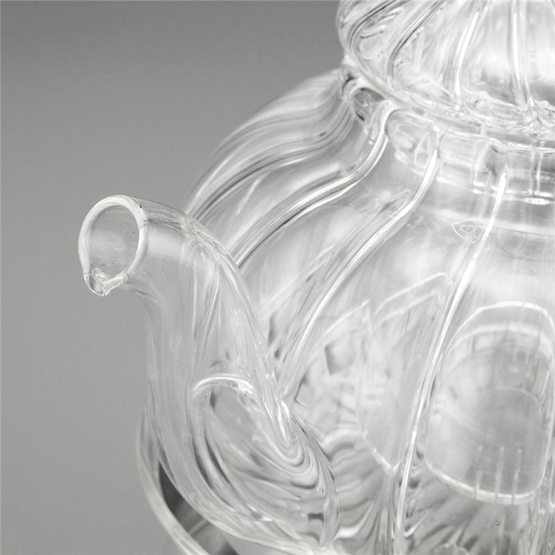 Stornfield | Ensemble de théière en verre clair cristal