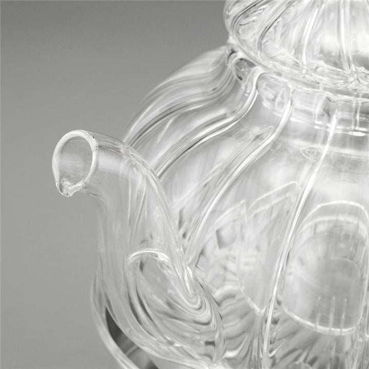 Stornfield | Ensemble de théière en verre clair cristal