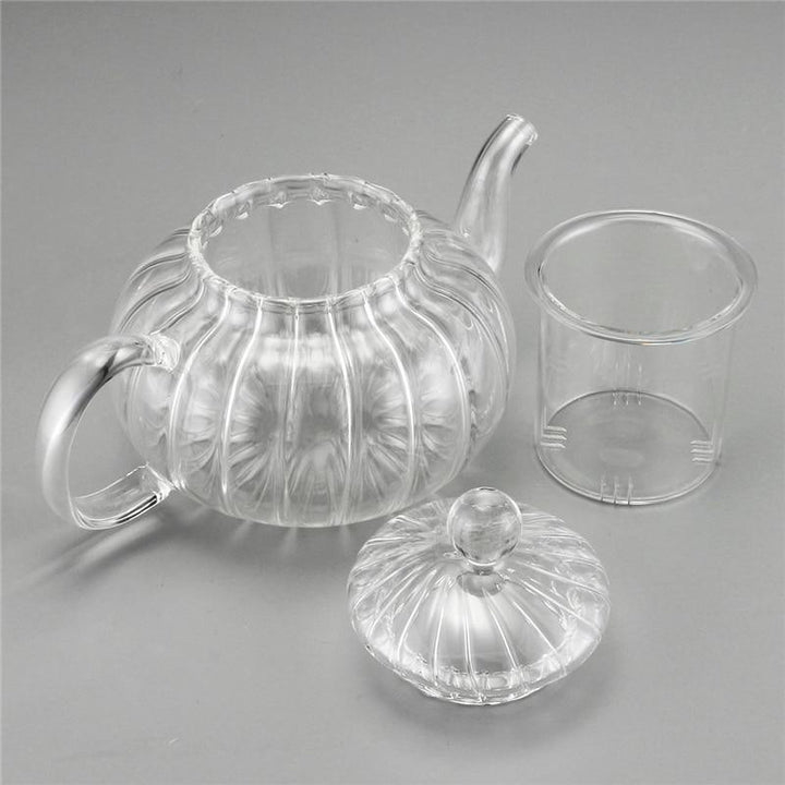 Stornfield | Ensemble de théière en verre clair cristal