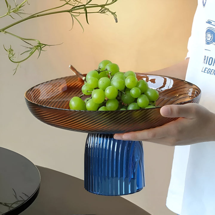 Elegant Crystal Glass Fruit Bowl for Stylish Home Decor | Stornfield