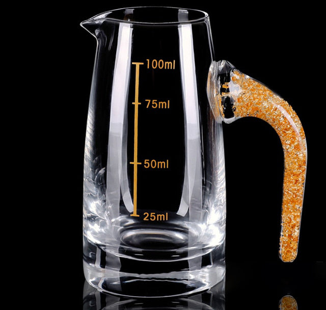 Crystal Liquor Spirits Shot Glass Box Gold Thick Bottom Wine Glasses | Stornfield