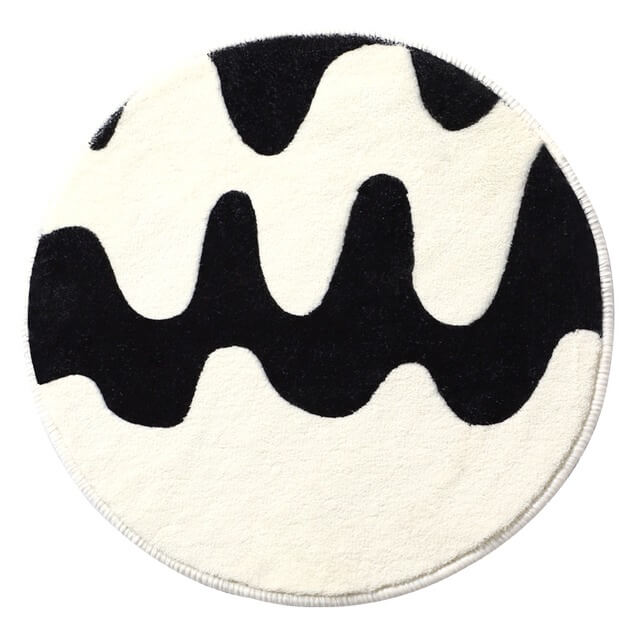 Stornfield | Curved Check Mini Tufted Rug