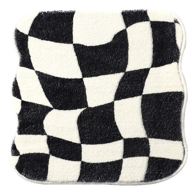 Stornfield | Curved Check Mini Tufted Rug
