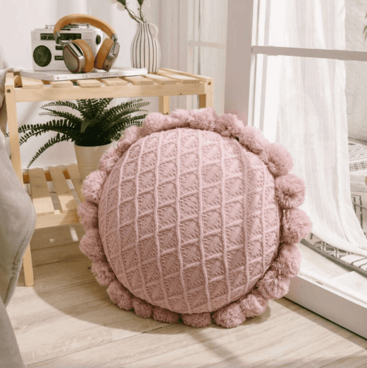 Stornfield | Soft Round Tasseled Cushion