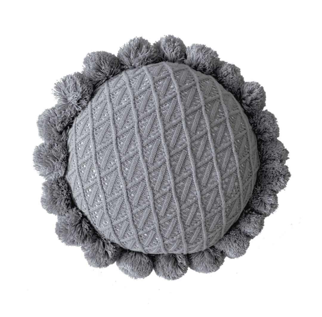 Stornfield | Soft Round Tasseled Cushion