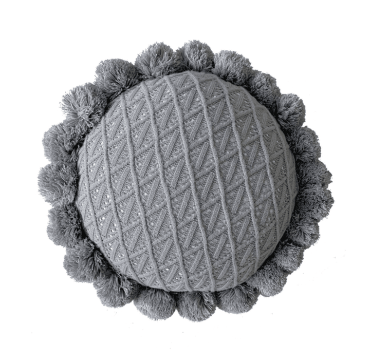 Stornfield | Soft Round Tasseled Cushion