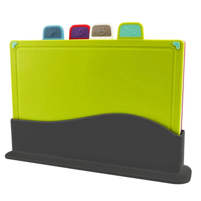 Cutting Boards with Holder 4pcs Sets Anti Bacterium Chopping Block | Stornfield