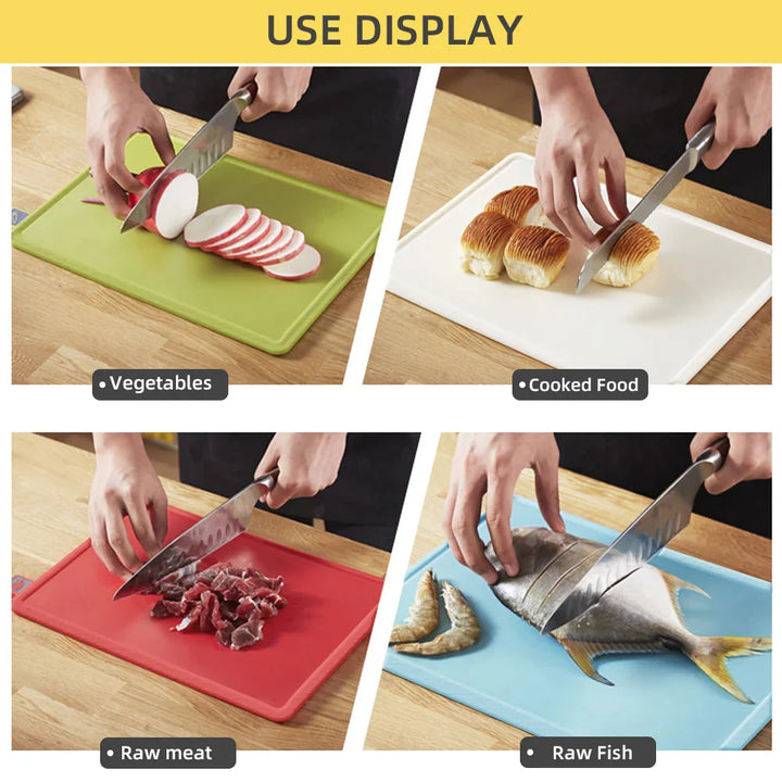 Cutting Boards with Holder 4pcs Sets Anti Bacterium Chopping Block | Stornfield