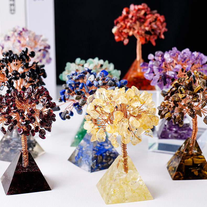 Stornfield | Base en gravier de pierre naturelle en pyramide pour arbre Feng Shui