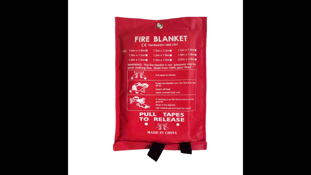 Fireproof Fiberglass Fire Blanket – Compact Safety Blanket for Home, Kitchen, and Car | Stornfield