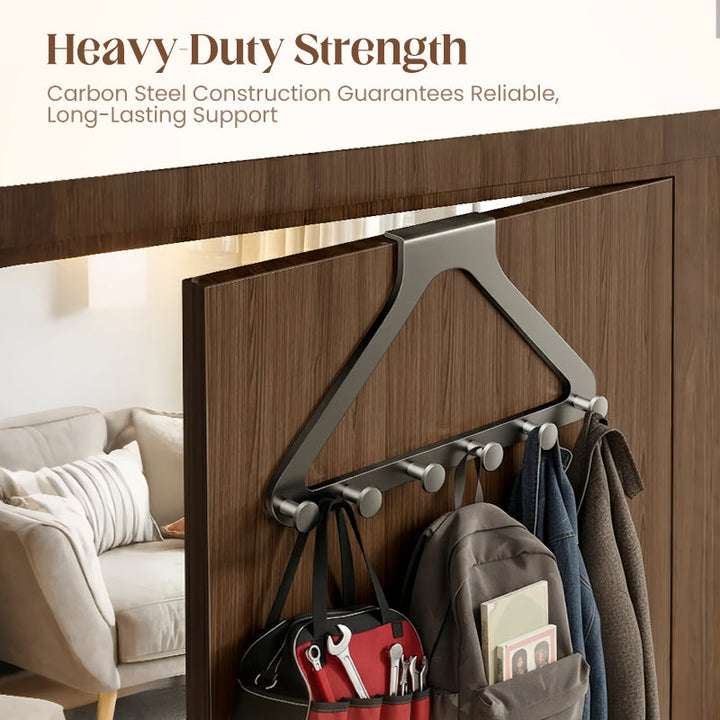 ClariHold Door Hook Rack — More space and organization, completely without drilling stress or door damage | Stornfield