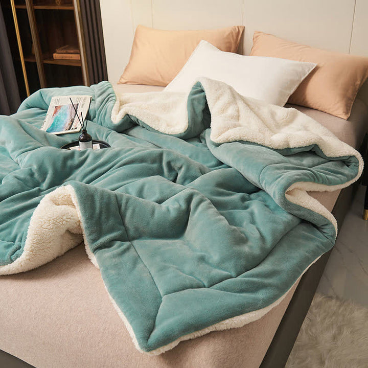 Stornfield | Couverture en velours épais double face en cube