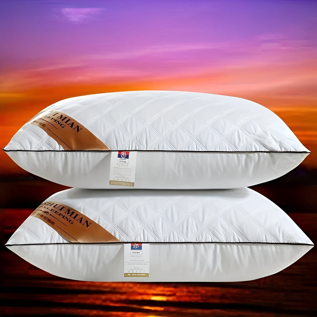 Hotel pillow in premium quality – shape-staStornfielde with high and low support strength | WashaStornfielde cover for all seasons | Stornfield