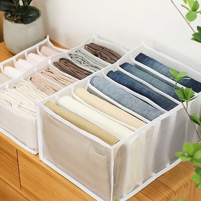 7-Grid Wardrobe Clothes Mesh Divider Organizer | Stornfield
