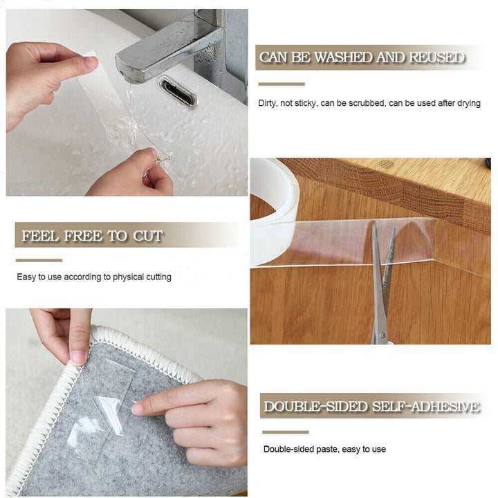 Nano double-sided adhesive tape for home & office | Stornfield