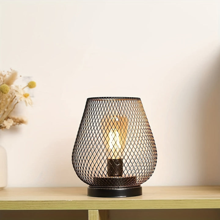 Stornfield | RusticMesh Table Lamp Set - Industrial Style & Atmospheric Lighting