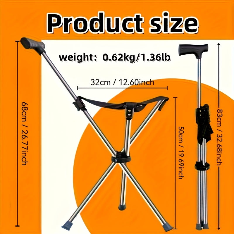 2-in-1 Walking Stick with Seat | Stornfield
