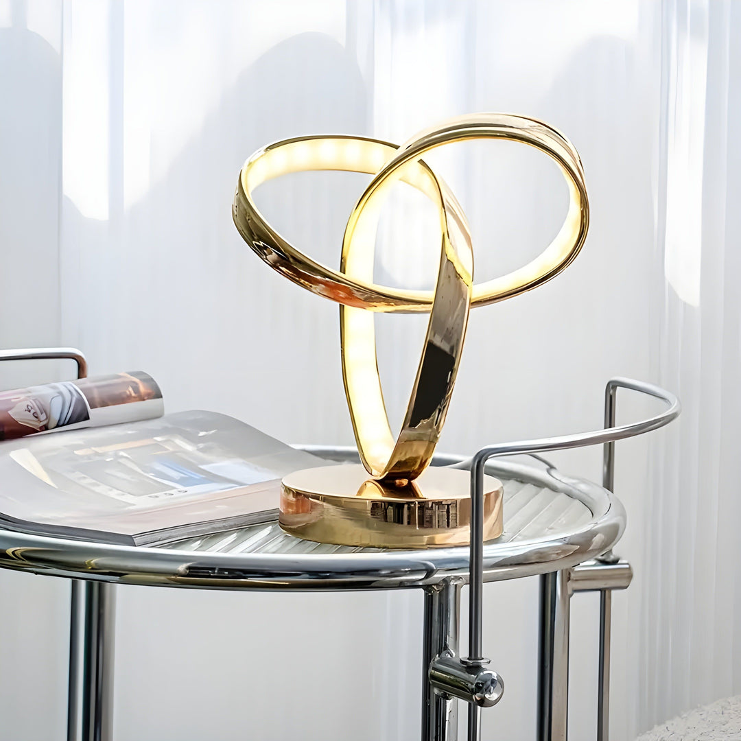 Stornfield | Lamp - Luxury Golden Möbius Ring Desk Reading Lamp