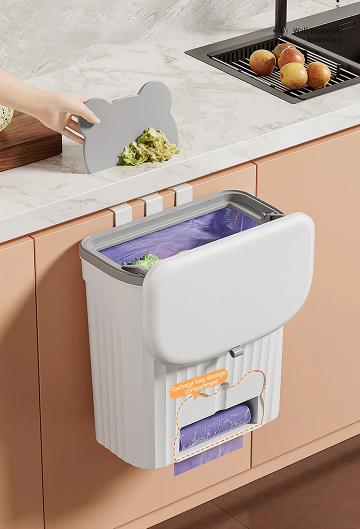 EcoBin Kitchen & Bathroom Wall Trash Can – 8.5L / 12L with Lid Stornfield