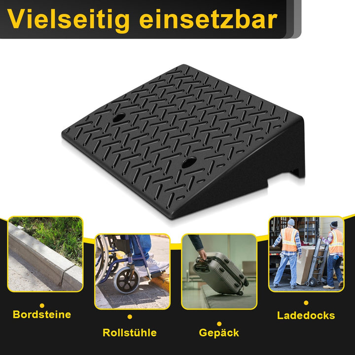 2 Piece Curb Ramp Rubber Access Ramp 3T | Stornfield