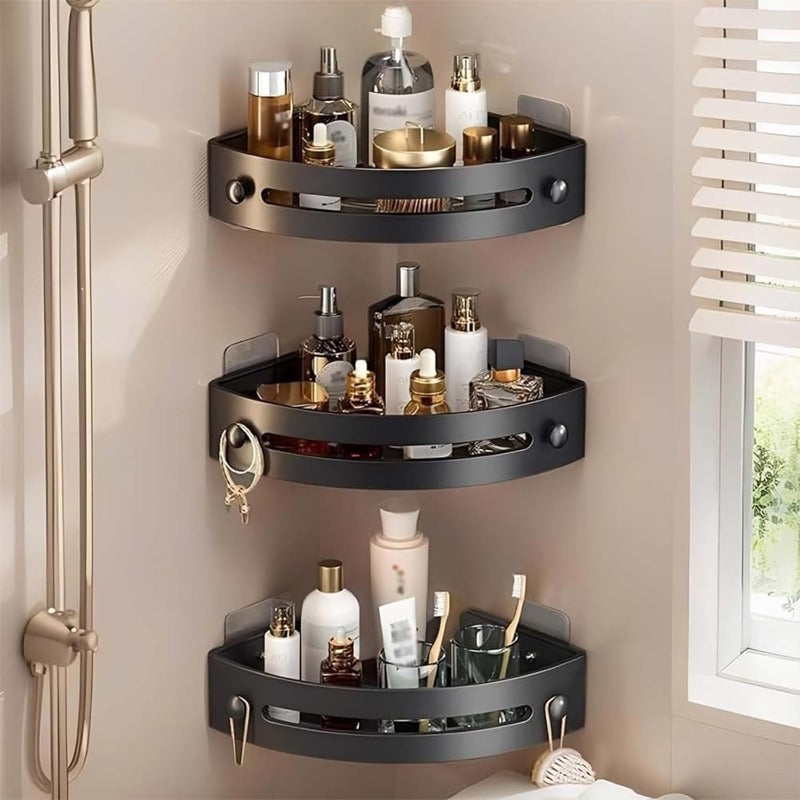 No-Drill Triangle Shower Shelf | Stornfield