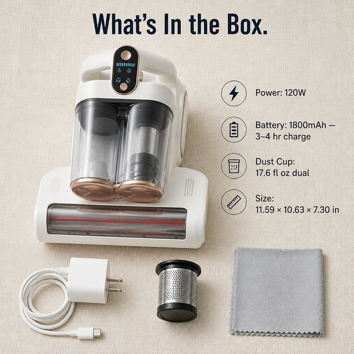 Wireless Mattress Cleaner with UV-C | Stornfield