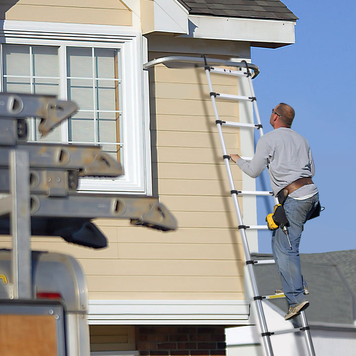 Telescopic ladder with 2 detachable hooks | Stornfield