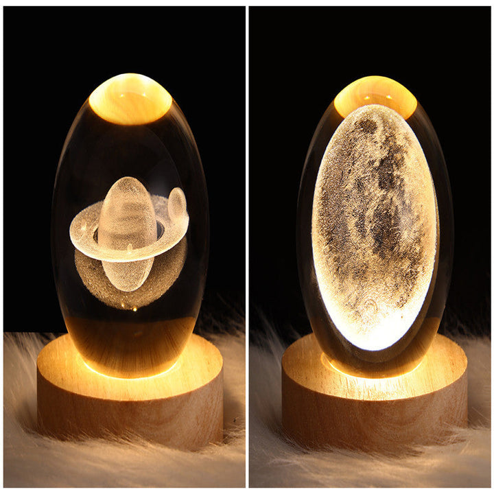 3D Galaxy Crystal Ball LED Night Light | Stornfield