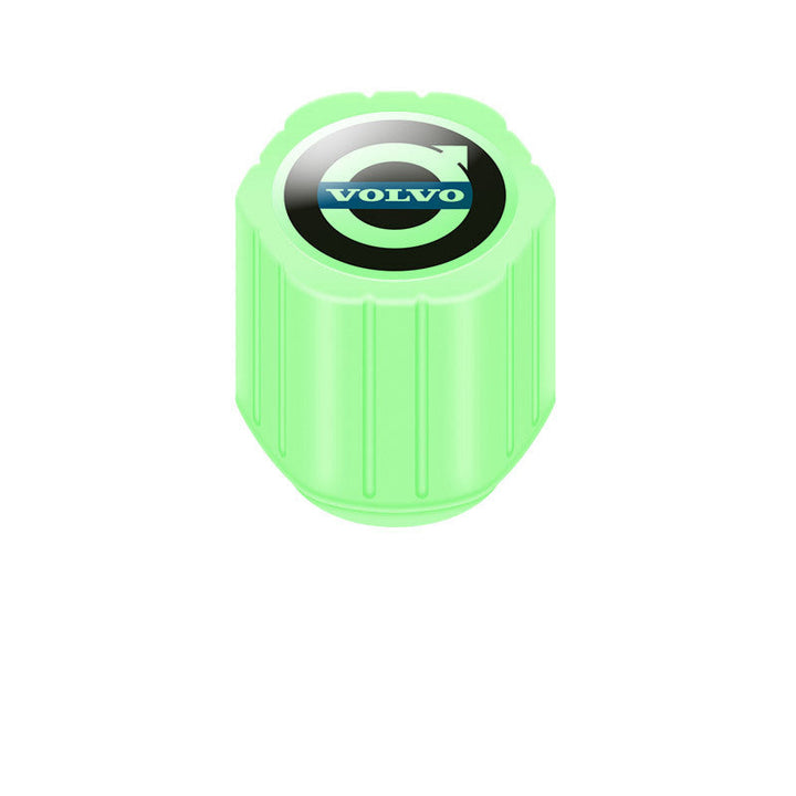 20-Pack Neon Green Glow Tire Valve Caps – No Battery Needed, Universal Fit Stornfield