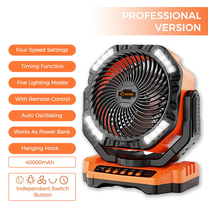 Rechargeable Camping Fan | Stornfield