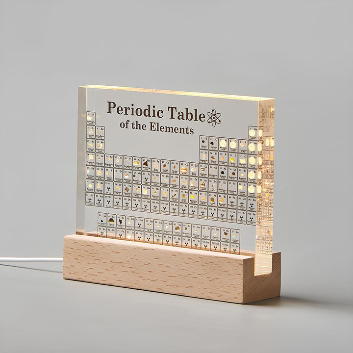 Illuminated Periodic Table with Real Elements - Elementa | Stornfield