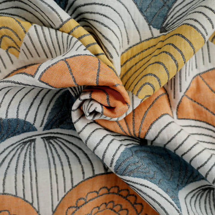 Shell Print Jacquard Cotton Bath Towel 70x140cm | Stornfield