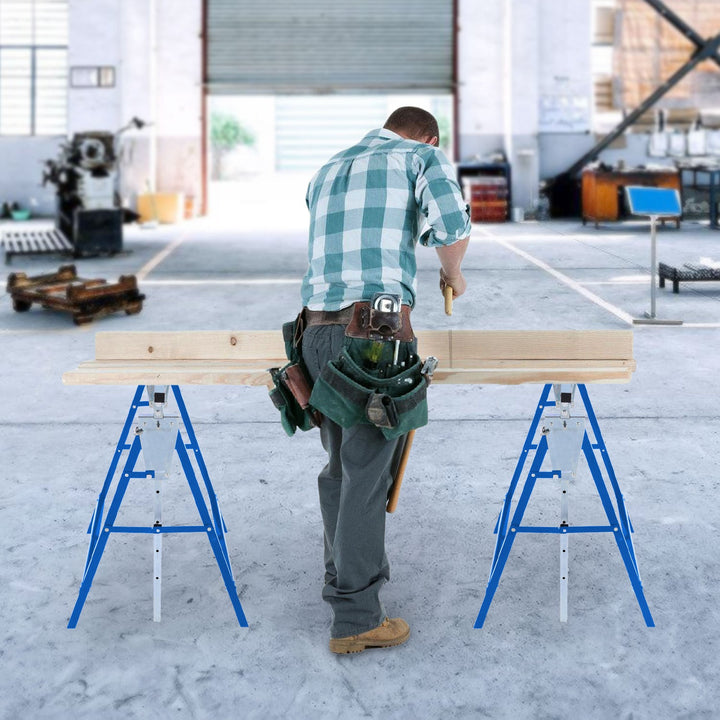 2x Scaffold Stands Folding Stands 7-fold height adjustable | Stornfield