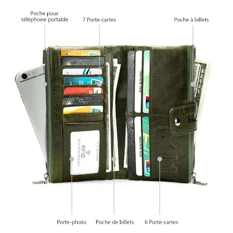 Long Wallet in Genuine Leather | Stornfield